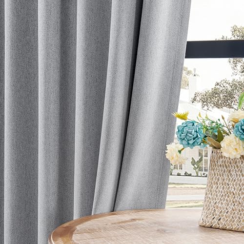 Joydeco Cortinas Opacas de Lino sintético para Dormitorio... - Deal du jour à 12.94€