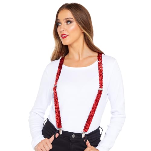 amscan 9919147 Bretelles à paillettes rouges pour adulte... - Amazon France à 7.45€