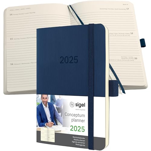 SIGEL C2533 Conceptum Weekly Planner 2025, Approx. A6, Dark... - Fournitures Bureau Amazon Royaume-Uni à 4.17€