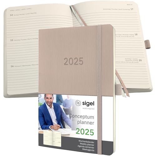 SIGEL C2530 Conceptum Agenda settimanale 2025, circa A5... - Fournitures Bureau en promo à 4.00€