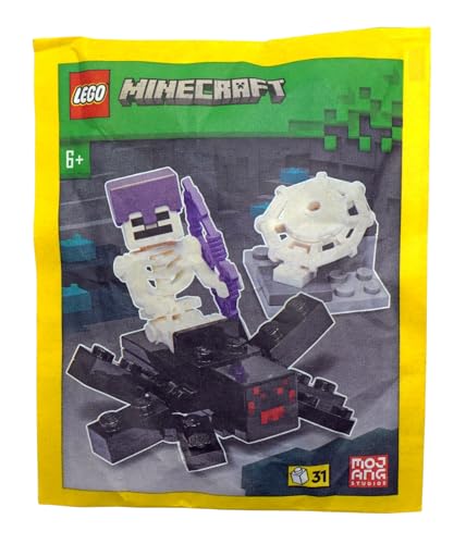 LEGO Minecraft : figurine et squelette araignée (à partir... - Jouets & Jeux Amazon France à 10.10€