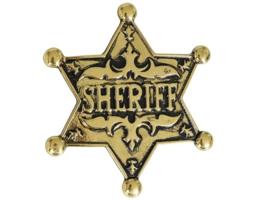 Etoile de Sheriff I Broche Doré Badge Métal I Déguisement... - Jouets & Jeux Amazon France à 2.68€