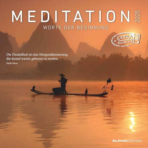 Alpha Edition - Meditation 2025 Broschürenkalender... - Fournitures Bureau Amazon Allemagne à 3.31€