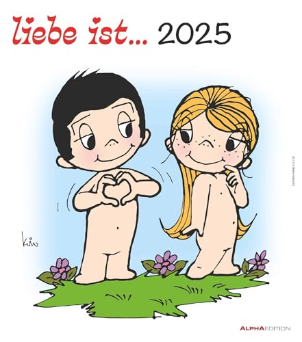 Alpha Edition - liebe ist...2025 Wandkalender, 30x34cm... - Fournitures Bureau Amazon Allemagne à 7.36€
