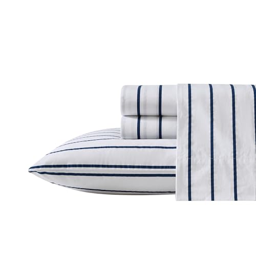 Nautica - Full Sheet Set, Cotton Percale Bedding Set, Crisp... - Maison & Cuisine Amazon Royaume-Uni à 40.51€