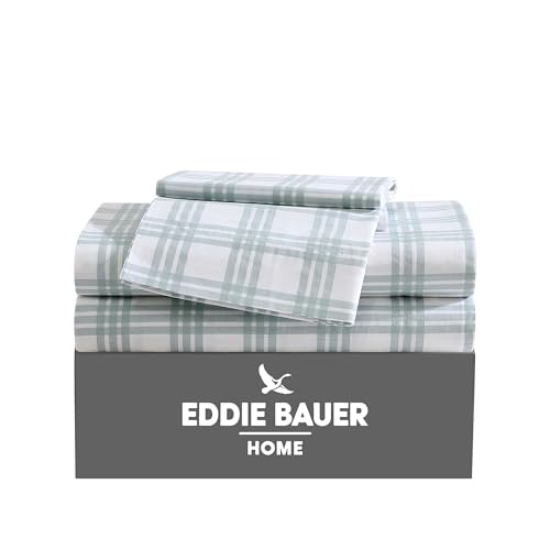 Eddie Bauer - Draps pour Grand lit, Ensemble de literie en... - Maison & Cuisine Amazon France à 41.70€