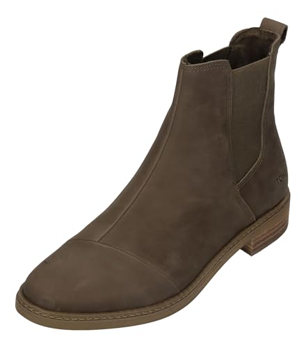 TOMS Charlie Leather - Botas Chelsea de tacón castaño para... - Nouvelle promo Amazon à 31.34€