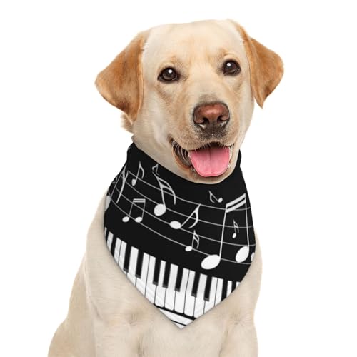Music Note Musical Instrument Dog Bandana Scarf Triangle... - Animalerie Amazon Royaume-Uni à 0.50€