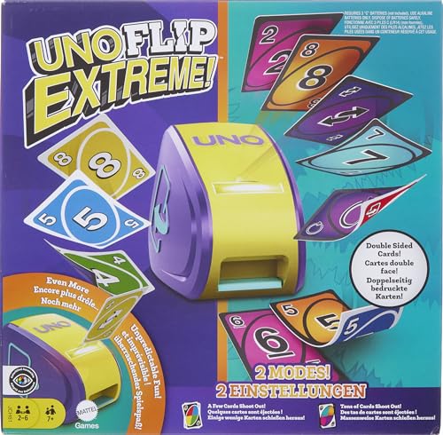 UNO Flip Extreme Card Game for Kids, Adults & Family... - Jouets & Jeux en promo à 16.99€