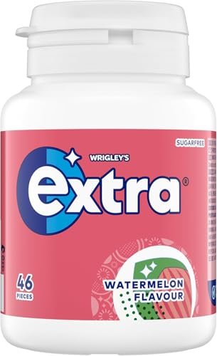 Extra Watermelon Flavour Sugarfree Chewing Gum Bottle, 46... - Baby & Nursery Amazon UK à 1.70€