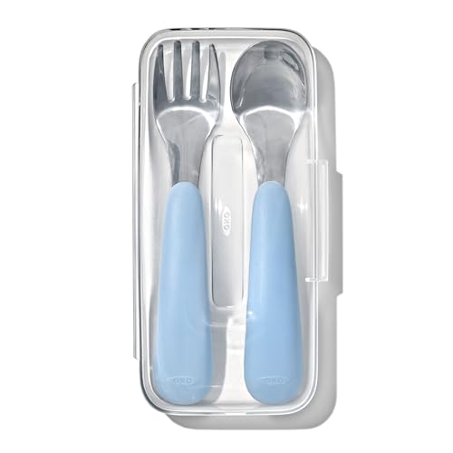 OXO Tot On-The-Go - Juego de tenedor y cuchara - Dusk - Jouets & Jeux Amazon Espagne à 26.79€