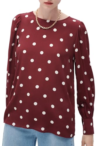 Caroll Fließende Bluse mit Punkten, Bordeaux, 34 - Auto & Moto Amazon Allemagne à 32.00€