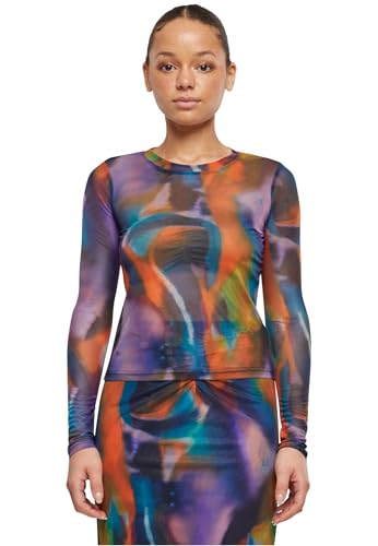 Urban Classics Camiseta de Manga Larga para Mujer AOP Mesh... - Bon plan à 9.09€