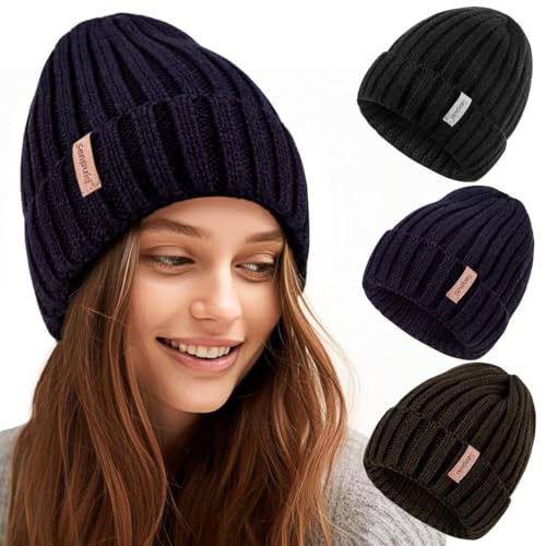 SENPUKI Gorro de invierno para mujer, 3 unidades, gorro... - Mode & Vêtements en promo à 9.87€