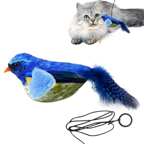 HUNYA Cat Bird Toy, Chirping Bird Cat Toy, Interactive Cat... - Animalerie Amazon Royaume-Uni à 1.78€