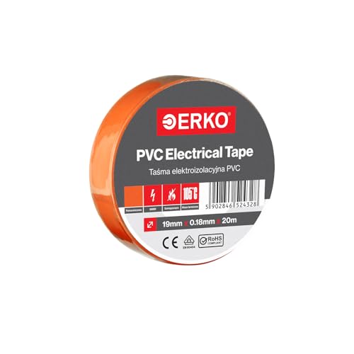 ERKO Nastro Isolante elettrico arancia 19 mm x 20 m PVC Per... - Auto & Motorcycle Amazon Italy à 2.99€
