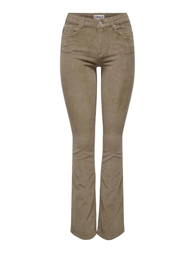 ONLY ONLMARY-Global Flared - Pantalones para Mujer, fósil... - Home & Kitchen Amazon Spain à 15.16€