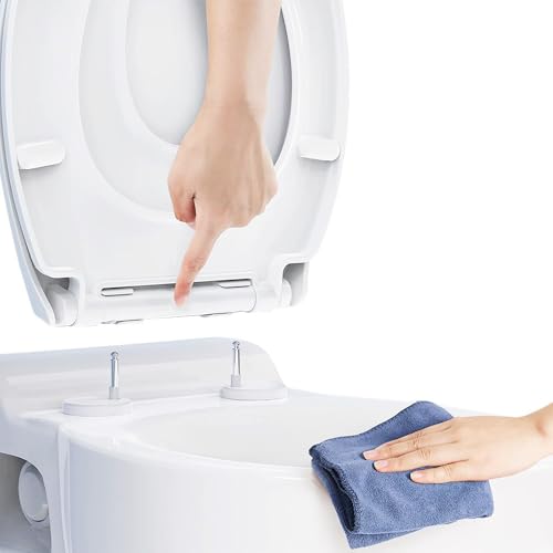 Ram® White Quick Release Soft Close Toilet Seat with Hinges... - Maison & Cuisine Amazon Royaume-Uni à 12.99€
