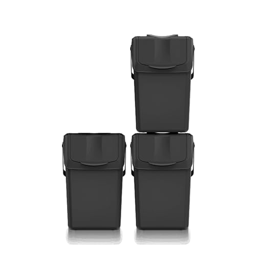 Lot de 3 poubelles KEDEN SORTIBOX 100% plastique recyclé... - Bricolage & Outils Amazon France à 45.98€