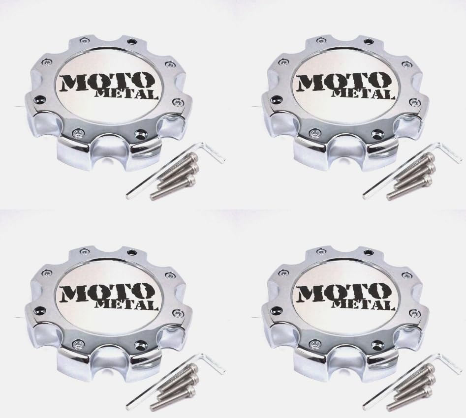 4 tapas centrales de rueda cromadas plateadas para Moto... - Auto & Moto Amazon Espagne à 99.07€