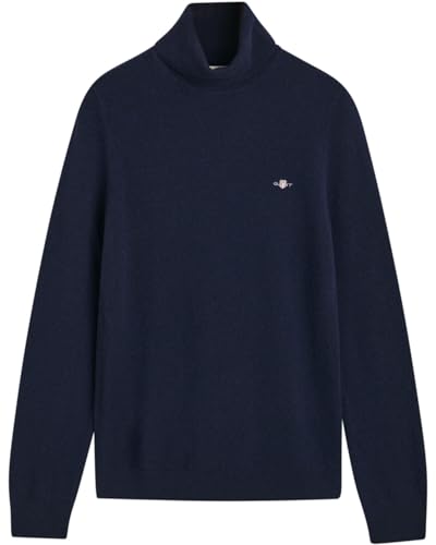 GANT Laine d'agneau Extra Fine à col roulé, Bleu Nuit, XS en promo à 50,65€ (-61%) sur Amazon FR