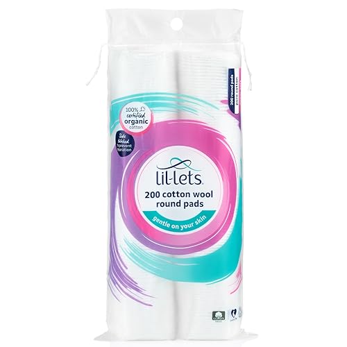 Lil-Lets Cotton Wool Round Pads, 200 Count, Certified... - Bébé & Puériculture en promo à 2.99€