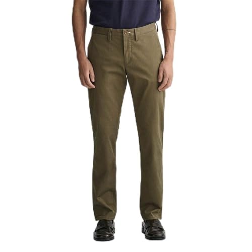 GANT Pantaloni da Uomo Slim Twill Chino, Juniper Green, 44W... - Maison & Cuisine Amazon Italie à 20.36€