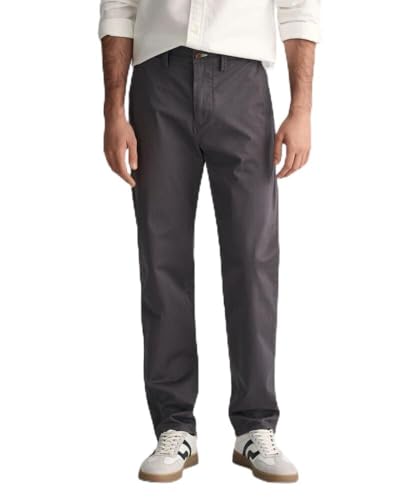 GANT Regular Twill Chinos, Anthrazit, 30W x 36L - Amazon Italy à 35.85€