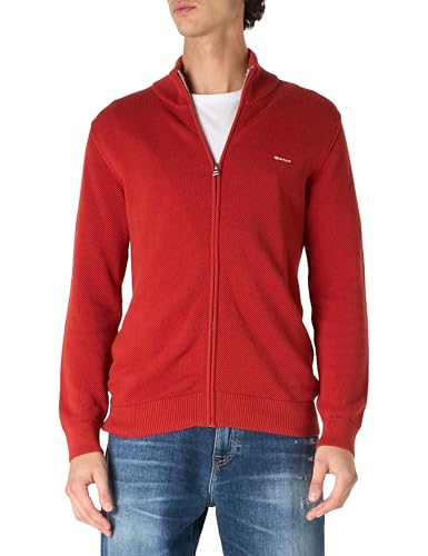 GANT Cárdigan de algodón con Cremallera de Pique, Hierro... - Mode & Vêtements en promo à 45.21€