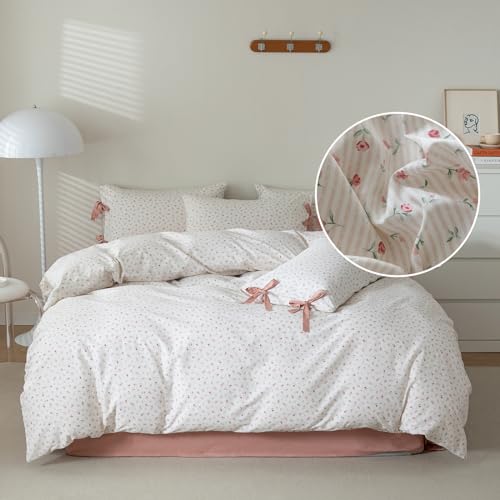 LifeTB Parure de lit en Coton avec Housse de Couette et 2... - Maison & Cuisine Amazon France à 37.21€