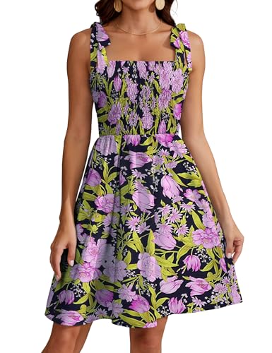 Actcat Robe d'été bohème avec imprimé floral, bretelles... - Auto & Moto Amazon France à 14.04€
