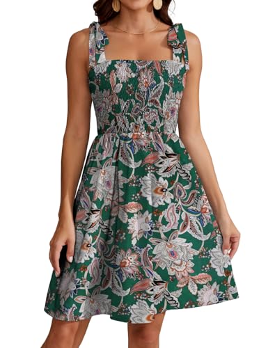 Actcat Robe d'été bohème avec imprimé floral, bretelles... - Auto & Moto en promo à 14.04€