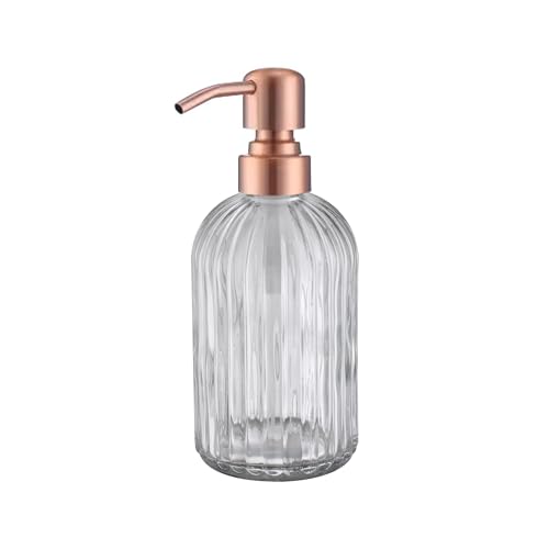 Leetcp Distributeur de savon en verre cuivre avec pompe en... - Sports & Fitness Amazon France à 15.76€