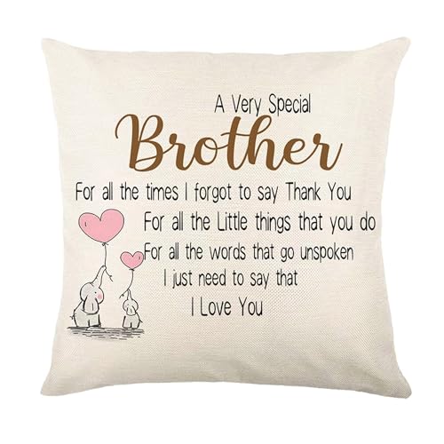 GYISANA A Very Special Brother Cushion Covers 45x45 Throw... - Maison & Cuisine Amazon Royaume-Uni à 1.79€