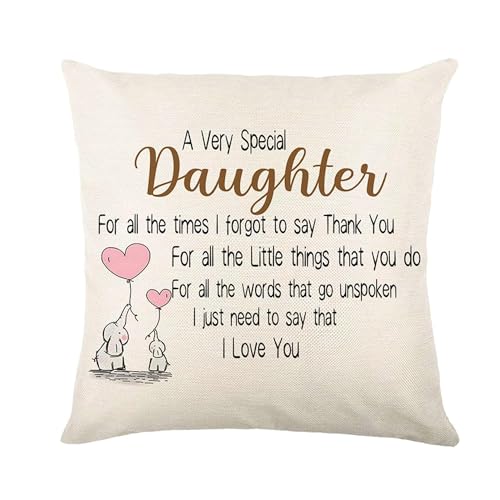 GYISANA Daughter Cushion Covers 45x45 Throw Pillow Cover... - Maison & Cuisine en promo à 1.79€
