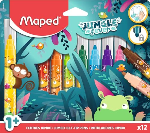 Maped Feutres de coloriage pour enfants à partir de 1 an... - Jouets & Jeux Amazon France à 5.35€