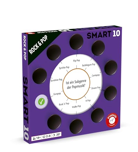 Piatnik Smart 10 Domande aggiuntive Rock & Pop, Viola - Bon plan à 9.79€