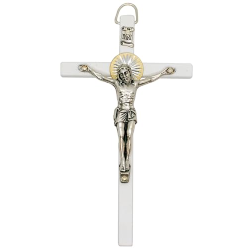 VILLAGE GIFT IMPORTERS Crocifisso bianco da parete da 14,5... - Maison & Cuisine Amazon Italie à 25.66€