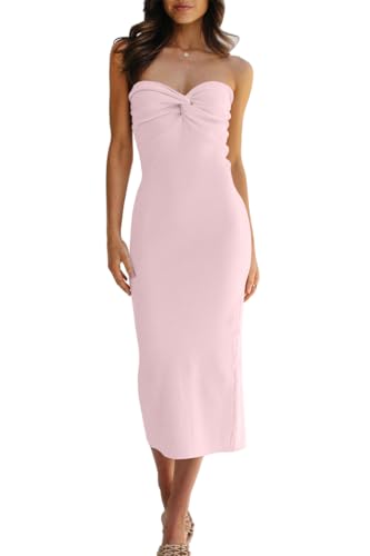 LILLUSORY Knitted Dresses Twisted Front Bodycon Dress with... - Home & Kitchen Amazon UK à 19.86€