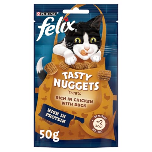FELIX Tasty Nuggets Adult Cat Treats with chicken and Duck... - Animalerie Amazon Royaume-Uni à 1.35€