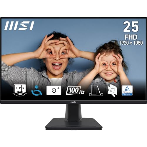MSI Pro MP252 Monitor Profesional Full HD de 24,5"- Panel... - High-Tech & Électronique Amazon Espagne à 79.00€