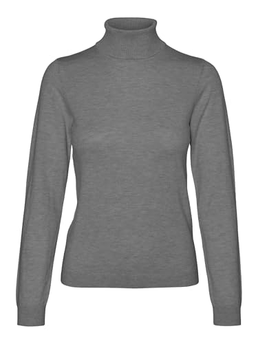 VERO MODA Pull en Maille VMIRIS Pull-Overs Medium Grey... - Nouvelle promo Amazon à 7.95€