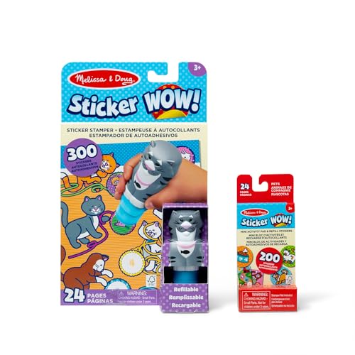 Melissa & Doug Sticker WOW Cat Bundle: 24-Page Activity... - Jouets & Jeux en promo à 8.49€