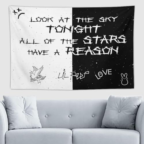 Vdumhid Lil Peep Tapestry Love Rapper Tapestry, Wall... - Maison & Cuisine Amazon Royaume-Uni à 0.65€