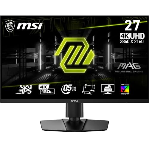 MSI MAG 274UPF E2 Écran Gaming 27“ UHD 4K - Dalle IPS... - Tech & Electronics Amazon France à 169.99€