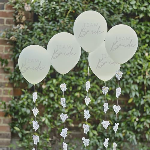 Ginger Ray 5 globos de látex verde claro con flores de... - Amazon Spain à 7.12€