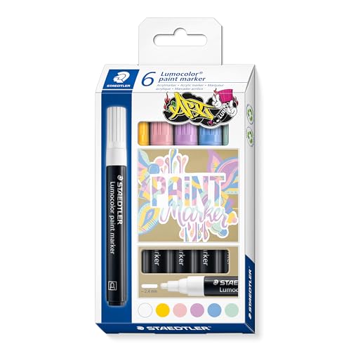 STAEDTLER - Lumocolor paint marker 349-6 marqueurs... - Fournitures Bureau en promo à 8.72€