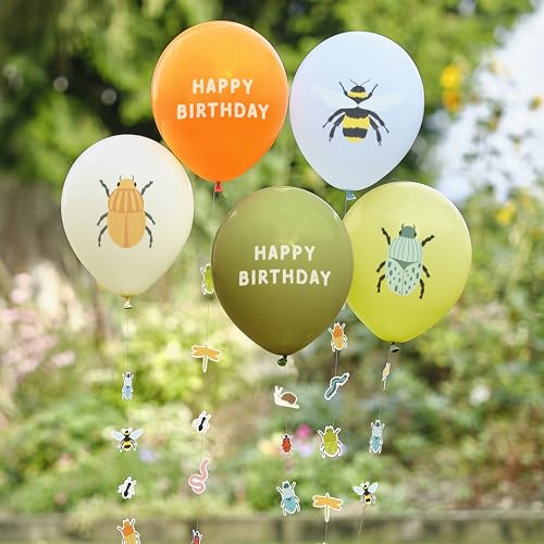 Ginger Ray Creepy Crawly Bugs 5 ballons en latex avec 5... - Jouets & Jeux Amazon France à 3.97€