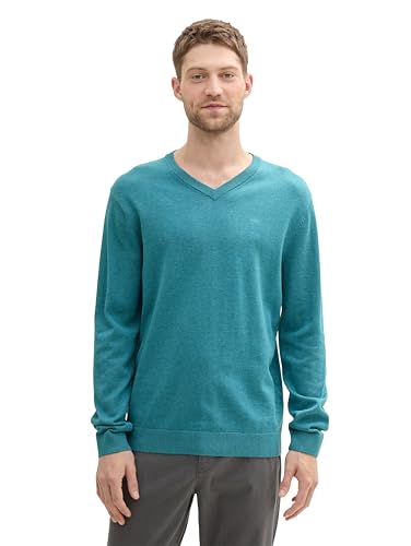 TOM Tailor Suéter para Hombre, 36299 - Bright Teal Melange... - Amazon Espagne à 14.72€