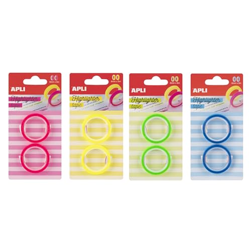 APLI 19666 - Set di nastri adesivi evidenziatori, 4 colori... - Auto & Moto Amazon Italie à 6.00€